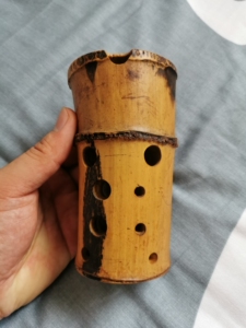 手工制作双节双腔竹埙  西安指法左起  非常好的料子  包邮