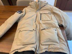 韩国正品代购18冬款鹅绒连帽羽绒服dlju7d123 k2卡其韩妆天使1008