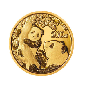 15g黄金足金999保真2021年熊猫币金币15克纪念币带包装盒免运费