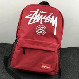 欧美潮牌stussy斯图西背包ins超火双肩包男女学生大容量