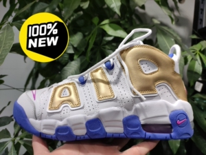 nike 皮蓬 大air 白蓝金 38.5码 全新 篮球鞋