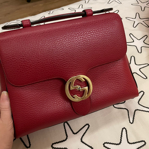 cucci家红色风琴包 婚包 正品 链条包 单肩包