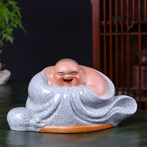 国家级工艺美术大师  刘远长 1988年哈哈罗汉图