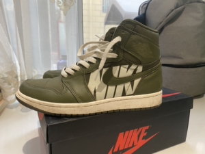 耐克乔丹aj1绿弹幕,绿弹幕