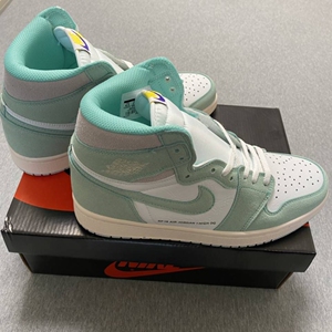 全新耐克nike aj蒂芙尼绿头层皮绿麂皮橡胶防滑鞋底时尚百