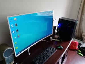 000人付款淘宝40寸长城曲面显示器,带高清接口,自用电脑显示屏,可以