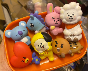 防弹少年团bt21摆件公仔 8个39包邮正版散货