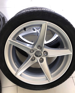 18寸轮毂奥迪a5海王星原厂拆车轮毂带胎一套 搭配245/4