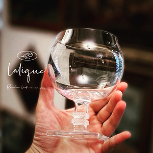 法国莱俪水晶杯 lalique中古红酒杯 手工吹制磨砂刻花