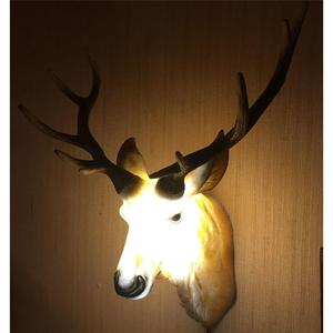 北欧客厅家居装饰壁灯创意招财鹿头壁挂轻奢电视墙沙发背景墙壁灯
