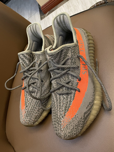 yeezy350灰橙色,一直没怎么穿过,现低价甩卖!甩卖就不