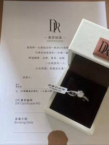 dr高级求婚戒指盒戴瑞婚礼双戒首饰盒情侣对戒钻戒包装礼品盒2人付款