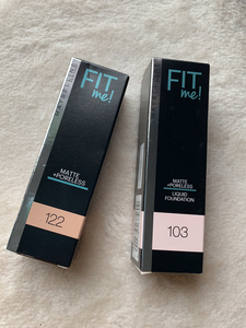 美宝莲 fitme粉底液 103 122 全新未开封 30m