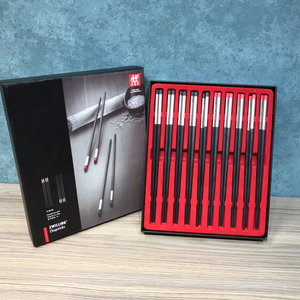 双立人筷子10双礼盒包装食品级ppc材质