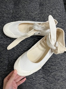 山本耀司Y's帆布玛丽珍鞋，前几年很火的中古款式，2码正品购