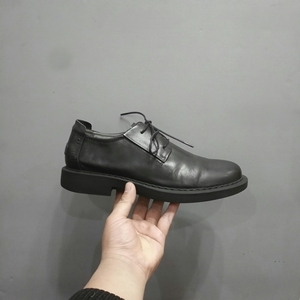 食草堂品牌男鞋 头层牛皮男士白领商务正装百搭黑色休闲皮鞋 4