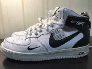 耐克 空军一号 af1 中帮 黑白解构 43码