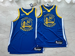 库里客场蓝 au球员版球衣