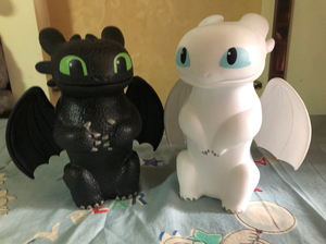 环球影城 驯龙高手 无牙仔 白煞 饮料杯 储物桶 绝版