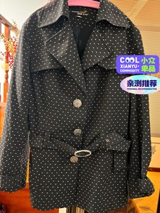 出闲置女款短风衣，品牌：蜻蜓必佳，近30年南京地产品牌，市区