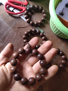 广西拆房老料铁力木手串,四大名木之一 《铁力木》,自家做,价