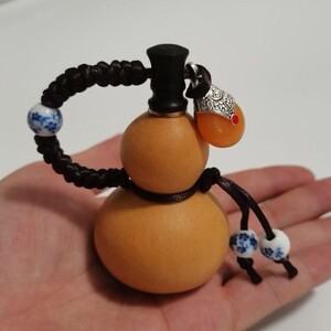 开口精品小酒葫芦文玩包浆挂瓷把玩挂件随身装药丸龙头手捻招财