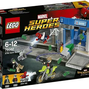 lego76082乐高漫威超级英雄系列蜘蛛侠atm劫案之战儿