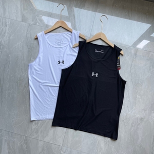 安德玛反光logo运动男士健身速干背心m-3xl
