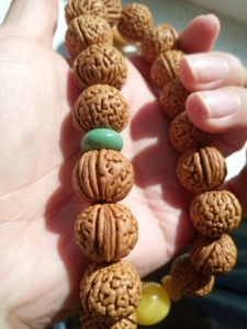 5肚17高14密文桃核手持,19颗手持统一度高精挑的