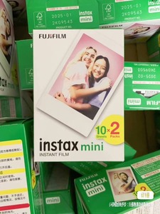 富士instax立拍立得 mini相纸 白边双包20张