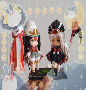 超轻粘土手办阴阳师q版黑童子白童子