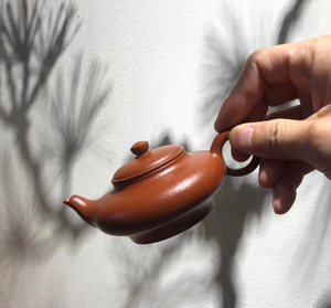 潮州手拉壶 吴佩姬柚皮朱泥凤雏壶潮州手拉壶铁人廖奥师姐作品包