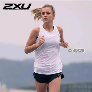 2xu女子运动背心轻薄速干透气跑步健身长背心 精英慢跑系列