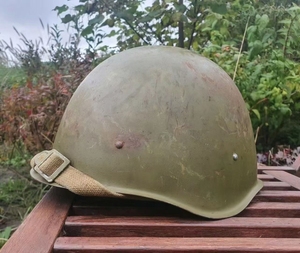 前苏联ssh 40钢盔,带钢印,二战时期前苏联产物,整体保存