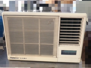 海尔小小英才窗式空调机,纯铜管,免安装,通电即可使用,工作正