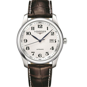 000人付款天猫瑞士浪琴正品 longines名匠系列皮带机械男士手表l2.