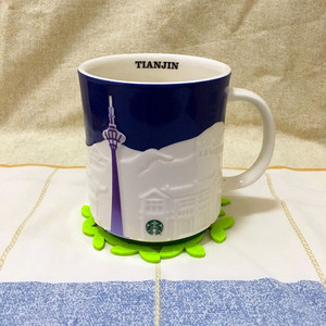 "星"杯子#天津浮雕 城市杯 马克杯 星巴克 starbu