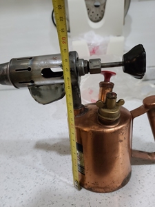 苏州铁塔牌儿汽油喷灯全身镀铜型号自己看图.高大约19cm.长