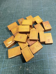黄芯赛璐璐麻将,尺寸27*19*12mm,民国老麻将,卖过很