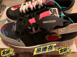 乔丹aj1 中国年 花卉 百家衣,全新原盒,没试穿过,无瑕疵