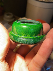 鹿角呛色口盖小馒头口颜色老味浓仿瑙竹蛉葫芦用子口48外径54