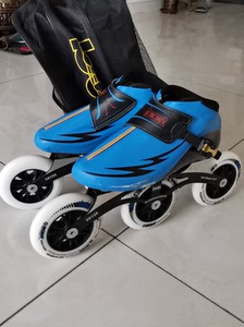 42码邦特3*125mm直排大道速滑轮滑鞋!二手商品看好在拍