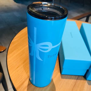 全新tiffany&co不锈钢吸管杯随手杯,发布会官方vi
