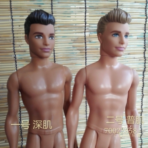 正版美泰芭比娃娃男朋友肯王子全新散货裸娃,背后有铭文,mat