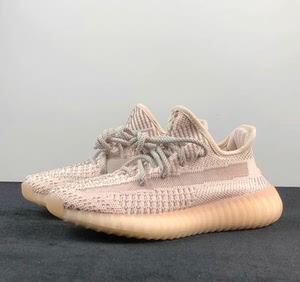 椰子 350 yeezy 350 淡粉 满天星 鞋面反光版