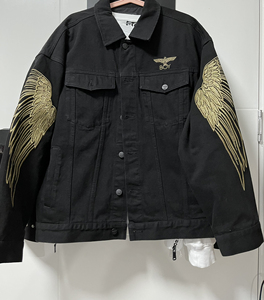 正品boy london伦敦男孩大翅膀刺绣牛仔外套