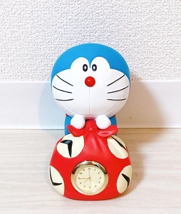 【现货】哆啦a梦闹钟 时钟摆件50周年绝版限定时光布方巾包袱