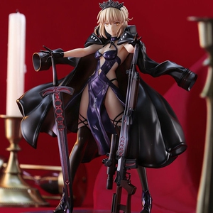 骑兵黑塞巴 fater命运之夜黑呆那枪剑 黑saber手办摆