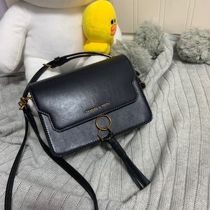 小ck金属圆环流苏包时尚小方包单肩斜跨小包包女