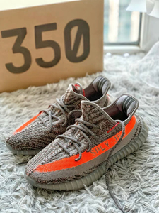 adidas yeezy boost 350v2灰橙满天星